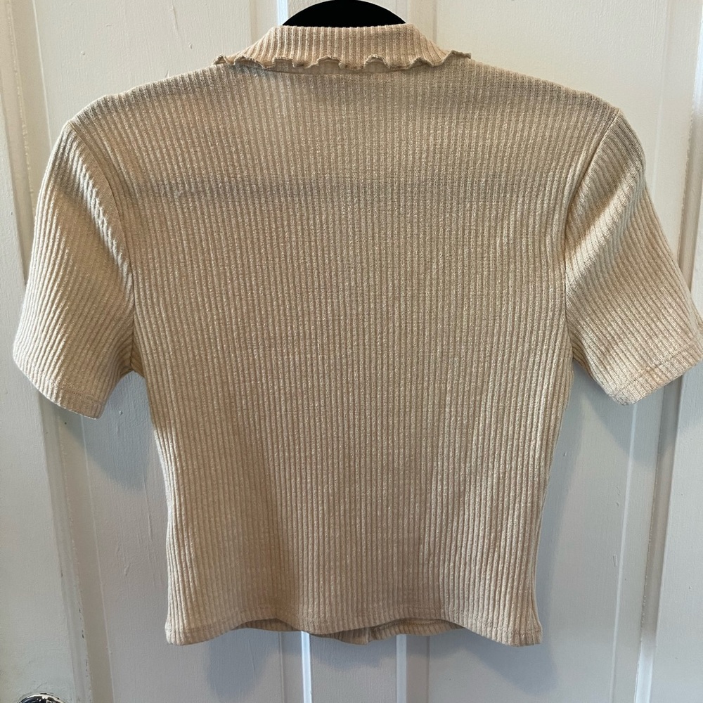 Lovers + Friends Ribbed Button-Down Shirt - Picture 2 of 3